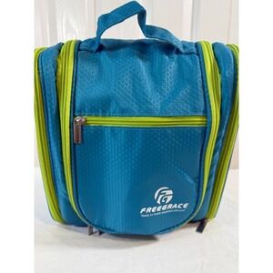 Freegrace Hanging Toiletry Bag‎ Travel Organizer Blue Green Unisex Waterproof
